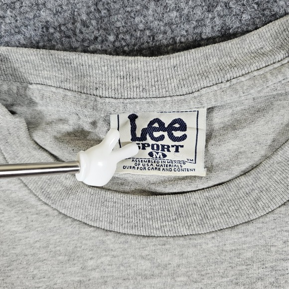 Vintage 1998 Lee Sport MLB Mark McGwire‎ 2 Sided 68 HR Graphic Shirt Gray Mens M - Picture 3 of 8